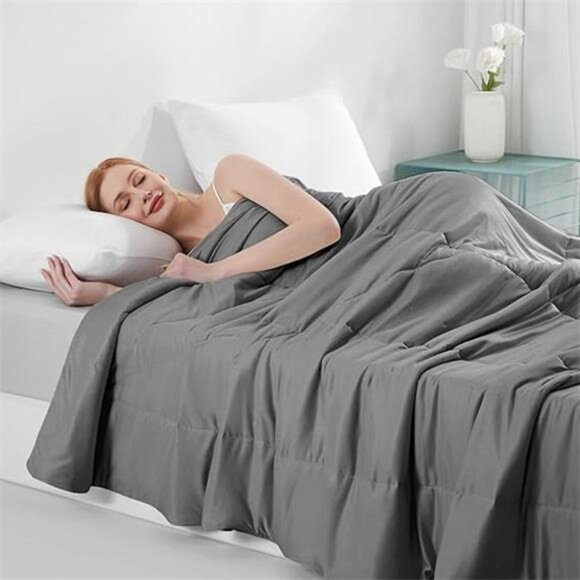 Cooling Comforter Queen Absorb Body Heat to Keep Cool, Cooling Blanket - Picture 7 of 7
